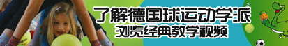 荡f母狗了解德国球运动学派，浏览经典教学视频。